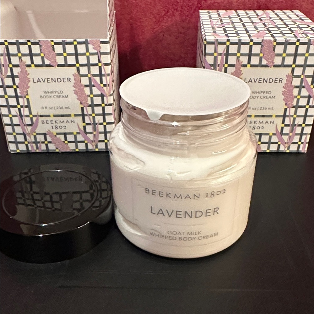 TWO Beekman 1802 Lavender Goat Milk Whipped Body Cream, 8 Oz each, new - Picture 2 of 2